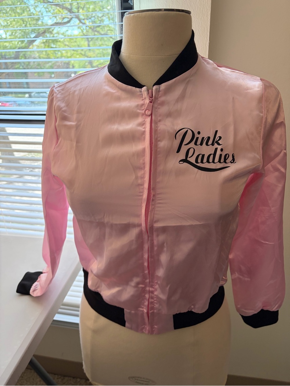 Jacket Pink Ladies Girls Size XL Grease Movie Halloween Theater Or Theme Party